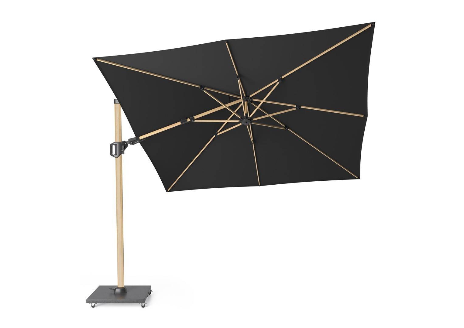 czarny parasol ogrodowy Challenger T2 Premium Oak